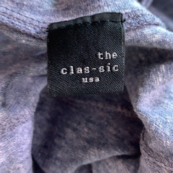 Clas-sic USA beaded skull sleeveless fringe tee blue tank top size small - Picture 4 of 7